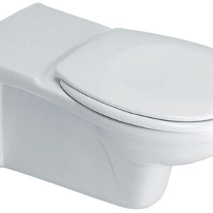 MATURA independent suspended toilet bowl with horizontal outlet, white ref. P243001. Shop with purpose and save with DIAYTAR NIGERIA's extensive platform and nationwide delivery service.