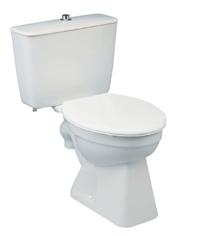 Floor-standing WC pan with single central outlet and built-in siphon action ASPIRAMBO White ref. P231001. DIAYTAR NIGERIA: Where every Nigerian finds affordable products delivered within the week.