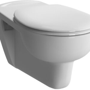 ALTERNA Mobilita 70 cm elongated wall-hung toilet bowl in white ceramic without rim, without seat. DIAYTAR NIGERIA brings the marketplace to your screen with affordable products delivered in 5-8 days.