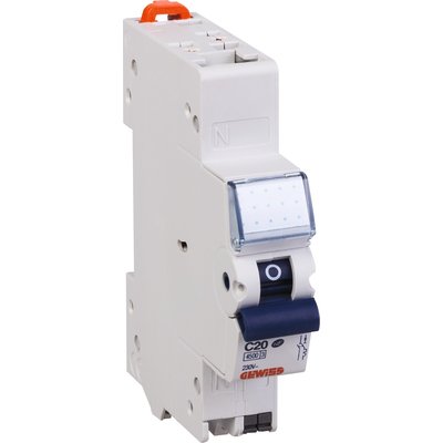 Magnetothermal circuit breaker - mtc 45 fixmatic - 1p+n curve c 20a - 4500a/4.5ka - 1 module - neutral on the left Ref / GW90608F. Your shopping journey simplified with DIAYTAR NIGERIA's vast selection and budget-friendly shipping.
