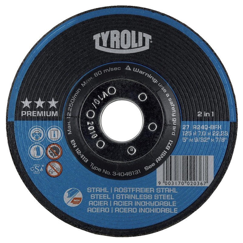 Premium trimming disc offset hub stainless steel use Ø 125 thickness 7 mm bore 22.2 mm. DIAYTAR NIGERIA: Where smart shoppers find everything they need at prices they can afford.