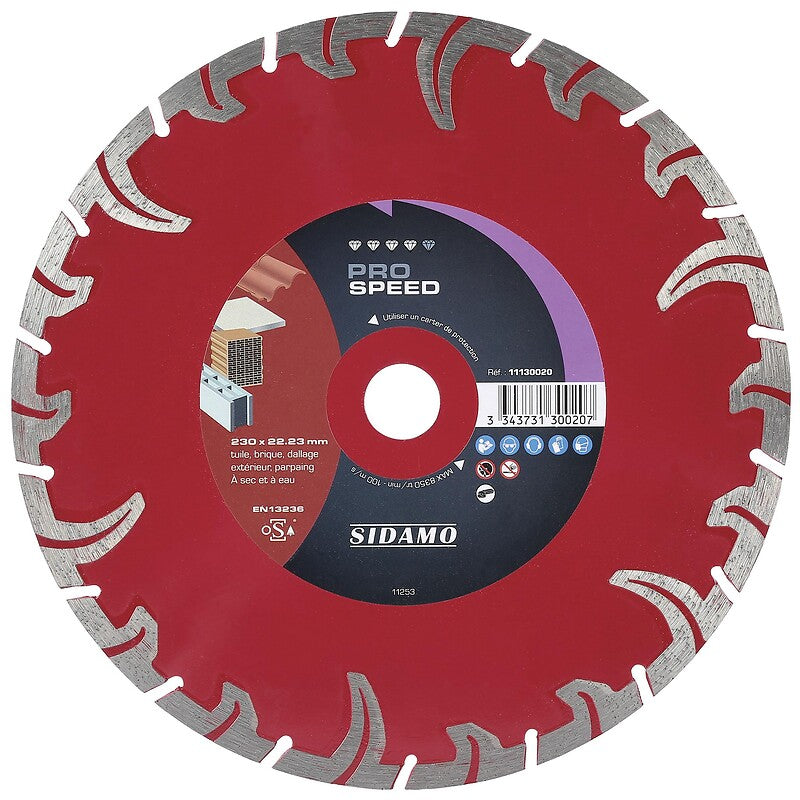 Diamond disc segmented rim construction materials Pro Speed ​​diameter 230 mm, thickness 2.6 mm, bore 22.2 mm. Discover a world of affordable shopping with DIAYTAR NIGERIA's vast marketplace delivered to you in days.