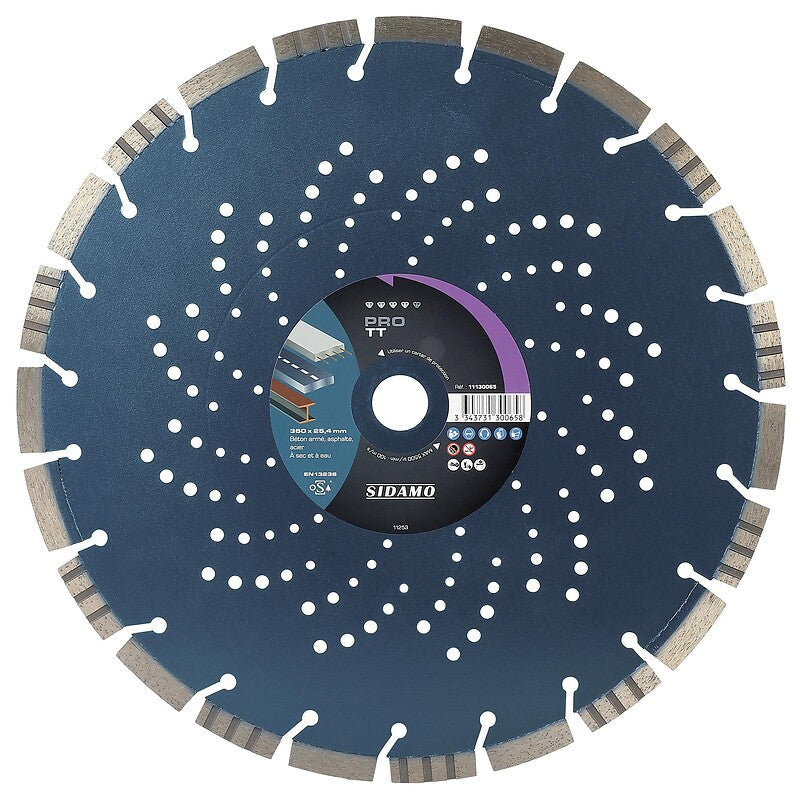 Diamond discs segmented rim construction materials Pro TT diameter 400 mm, thickness 3.2 mm, bore 25.4 mm. Experience shopping satisfaction with DIAYTAR NIGERIA's vast selection and budget-friendly delivery options.
