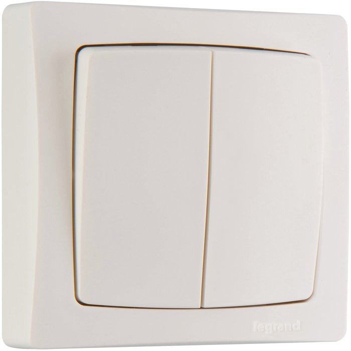 Double two-way switch - white - Ref.086020. Experience the power of choice with DIAYTAR NIGERIA's extensive catalog delivered within the week.