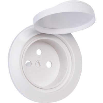 Céliane shutter cover - IP 44 - for 2P+T socket - white - Ref.067812. DIAYTAR NIGERIA: Where online shopping becomes effortless with budget-friendly nationwide delivery.