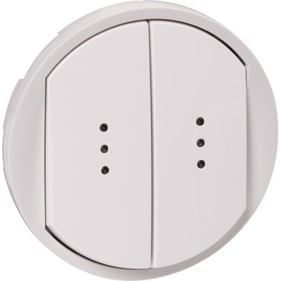 Céliane hubcap - double two-way/push button with indicator light - wide white finger - Ref.068004. DIAYTAR NIGERIA brings affordable shopping to every Nigerian home with delivery in just 5-8 days.