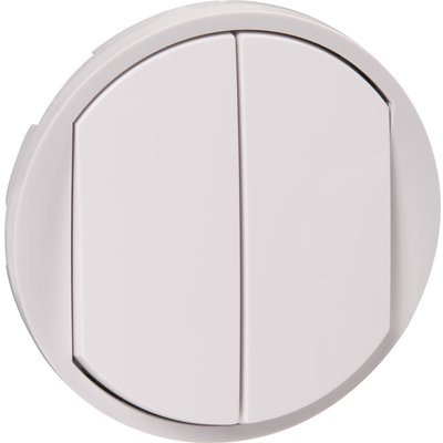Céliane hubcap - double two-way/push button - wide white finger - Ref.068002. DIAYTAR NIGERIA makes quality accessible with our affordable prices and dependable delivery service.