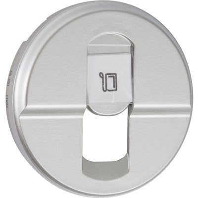 Céliane cover plate - RJ 45 socket - titanium - Ref.068551. DIAYTAR NIGERIA: Where affordability meets variety in Nigeria's most comprehensive online marketplace.