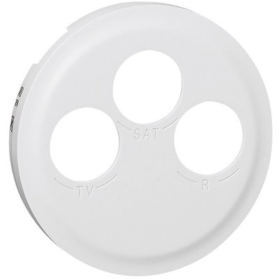 Céliane cover plate - TV-R-SAT socket - white - Ref.068285. DIAYTAR NIGERIA: Your affordable marketplace with reliable 5-8 day shipping across Nigeria.