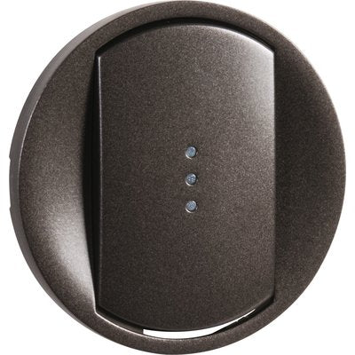 Céliane hubcap - Two-way / push button / remote switch with indicator light - wide graphite finger - Ref.067903. Your complete shopping solution, DIAYTAR NIGERIA delivers variety and value within the week.