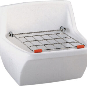 PUBLICA 45x34 white wall-mounted overflow set with free-flow drain, stainless steel grid and fixing set ref. 4750000000. DIAYTAR NIGERIA: Your trusted marketplace that combines variety, affordability and reliable shipping.