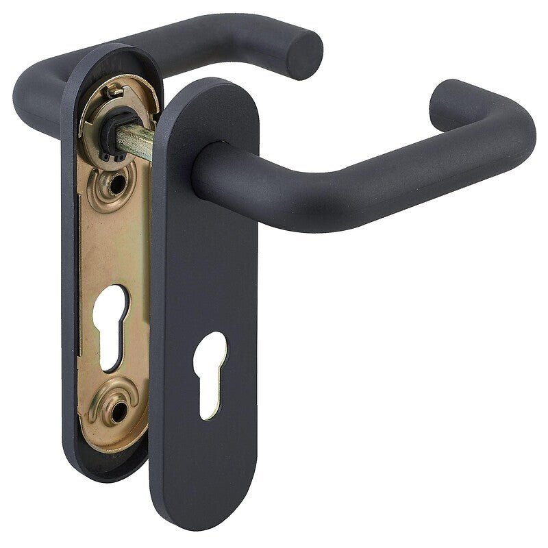 Double set for boiler room lock standard version key I center distance 72 mm 9 mm square black nylon. Shop for reliable hardware and industrial supplies at Nigeria-Materiels.com. We are here to support your goals.
