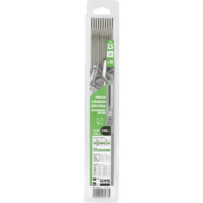 CASE OF 10 STAINLESS STEEL ELECTRODES 2.5. Shop with confidence at DIAYTAR NIGERIA, where affordability meets reliability in less than 8 days.