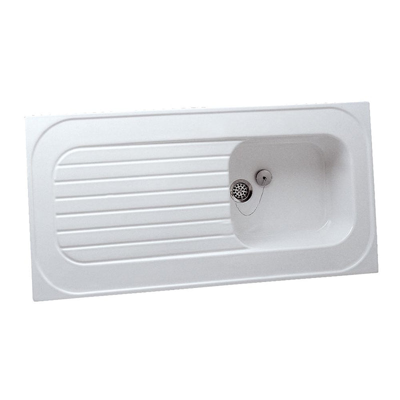 ROYAT ceramic countertop sink for dishwashers 120x60 cm white ref. 694000000. DIAYTAR NIGERIA brings affordable shopping to every Nigerian home with delivery in just 5-8 days.