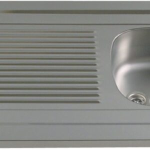 MODERNA 18/10 stainless steel countertop sink, smooth, 1 bowl, 1 drainer, L90cm Ref.EPAZ090A01. DIAYTAR NIGERIA: Bringing the marketplace to every Nigerian with affordable prices and quick delivery.