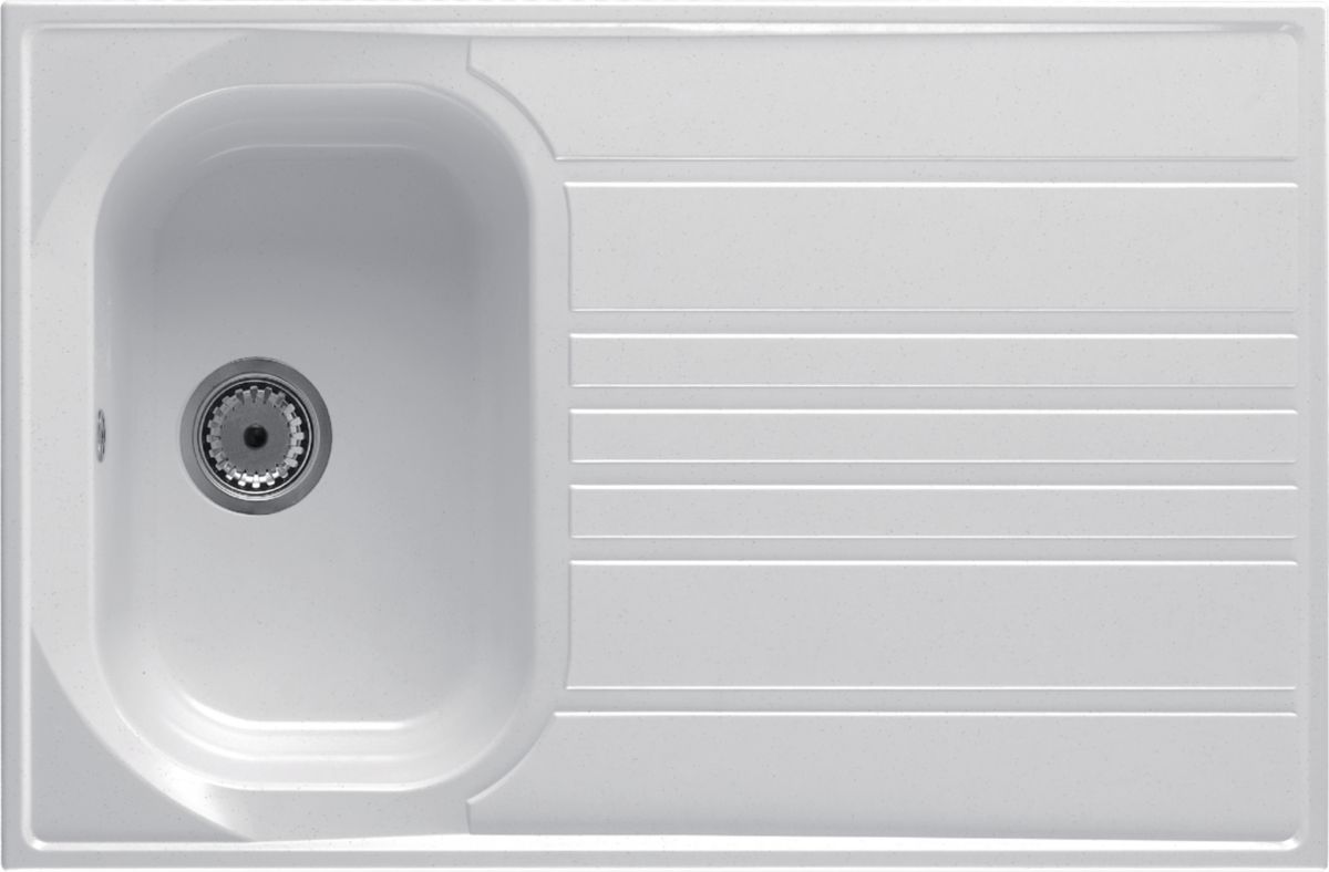 MODERNA SMC resin countertop sink, height 3 cm, 1 bowl, basket drain diameter 9 cm, manual drain, Ref.EPAA090R17. Discover shopping simplified with DIAYTAR NIGERIA's comprehensive platform and reliable 5-8 day shipping.
