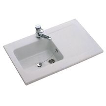 VILLEROY ET BOCH MOGADOR Stoneware countertop sink, 1 bowl, 1 drainer 100x60 cm White, Ref.67380001, Replaced by Alterna Vers’eau. Experience the convenience of online shopping with DIAYTAR NIGERIA's reliable 5-8 day delivery service.