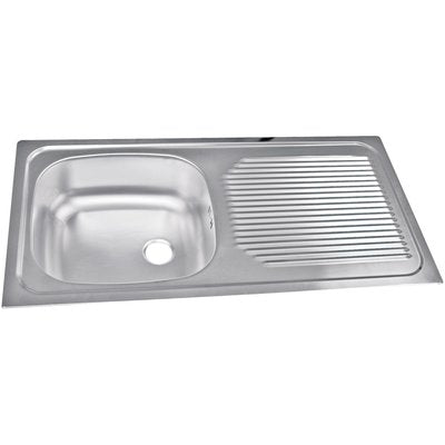 STAINLESS STEEL SINK A ENC 1C1E 86x44. Experience the convenience of boundless shopping with DIAYTAR NIGERIA's affordable platform and quick shipping.