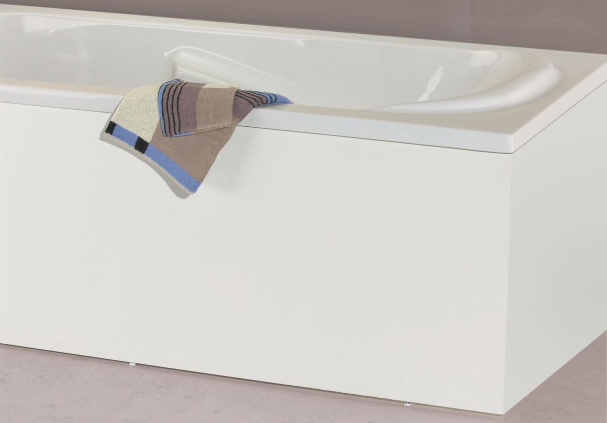 Compli's bathtub front - white melamine - width 160 cm - height 53.5 cm - thickness 16 mm Ref. A2368786. DIAYTAR NIGERIA: Nigeria's answer to affordable online shopping with reliable 5-8 day delivery guarantee.