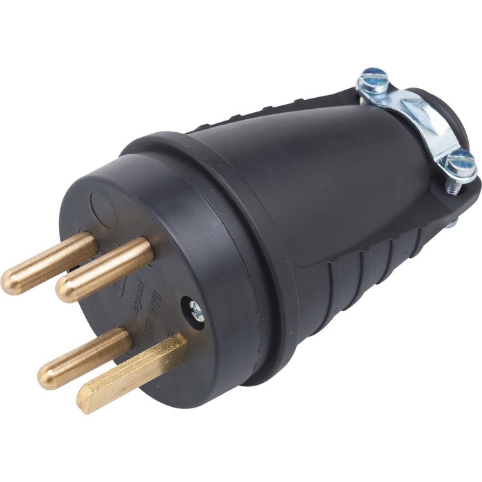 Plug - 20 A - 3P+T - ring - straight outlet - rubber - Ref.055070. Enjoy the simplicity of shopping with DIAYTAR NIGERIA, offering vast choices delivered in just 5-8 days.