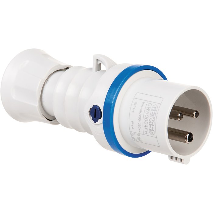 Straight mobile plug hp - ip44/ip54 - 2p+t 16a 200-250v 50/60hz - blue - 6h - quick wiring Ref / GW60004FH. DIAYTAR NIGERIA delivers value, variety, and convenience with our nationwide 5-8 day shipping.