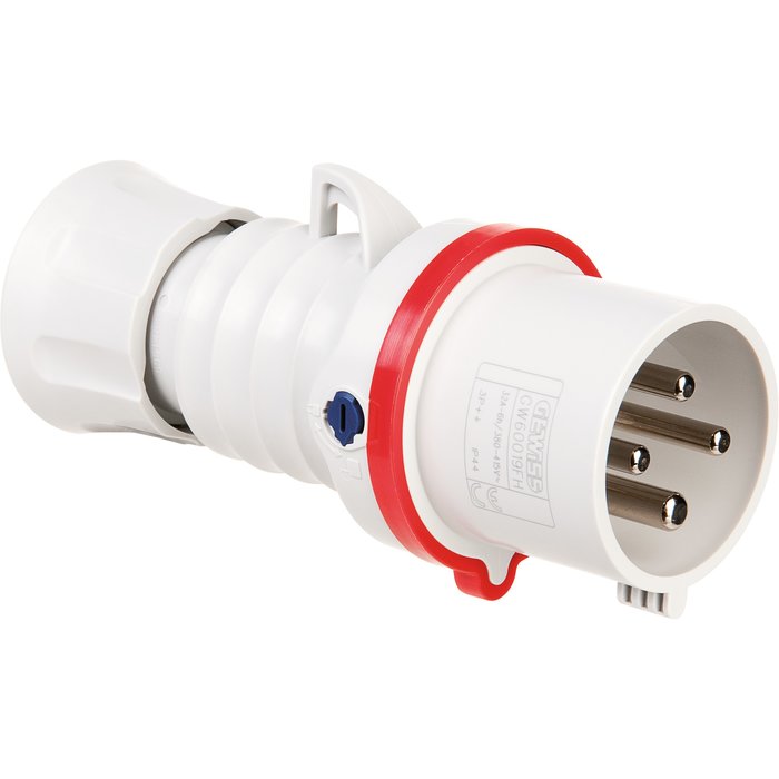Straight mobile plug hp - ip44/ip54 - 3p+t 32a 380-415v 50/60hz - red - 6h - quick wiring Ref / GW60019FH. Discover endless possibilities with DIAYTAR NIGERIA's comprehensive selection and reliable shipping.