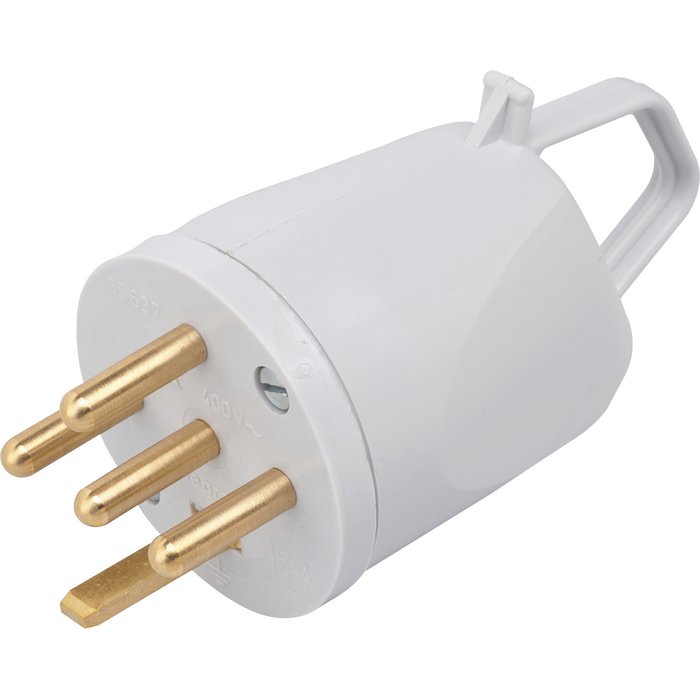 Plexo plug 20 A - 3P+N+T - IP44-IK08 - handle with side outlet - grey - Ref.055637. Experience the power of choice with DIAYTAR NIGERIA's extensive catalog delivered within the week.