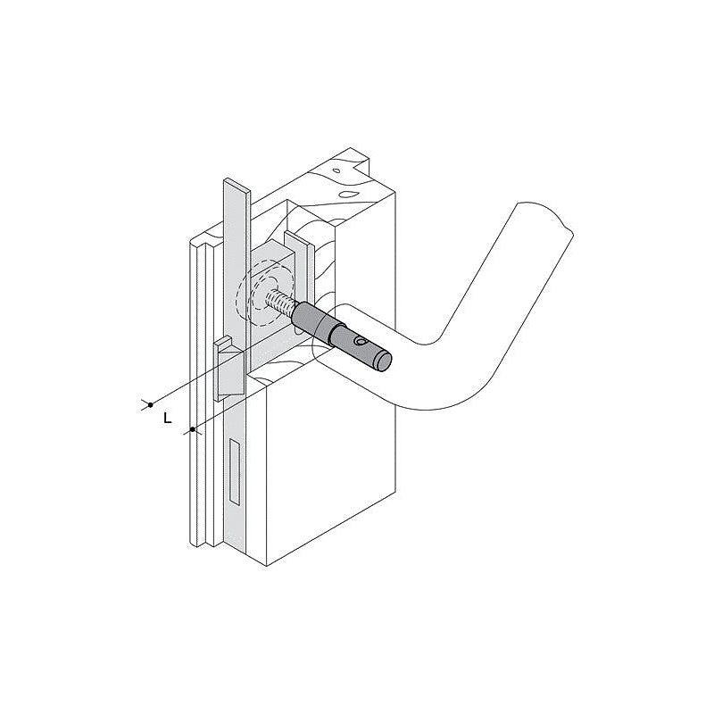 Fixings for handles series 111 and 130 - simple assembly BA4.40.50 gray color 97. DIAYTAR NIGERIA brings the market to your fingertips with affordable prices and swift delivery services.