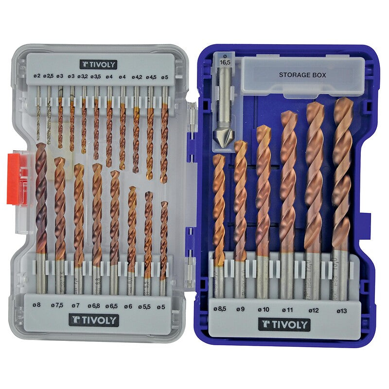 Laminated metal drill bits with cylindrical shank, box of 25. DIAYTAR NIGERIA: Your affordable gateway to thousands of products delivered within a week.