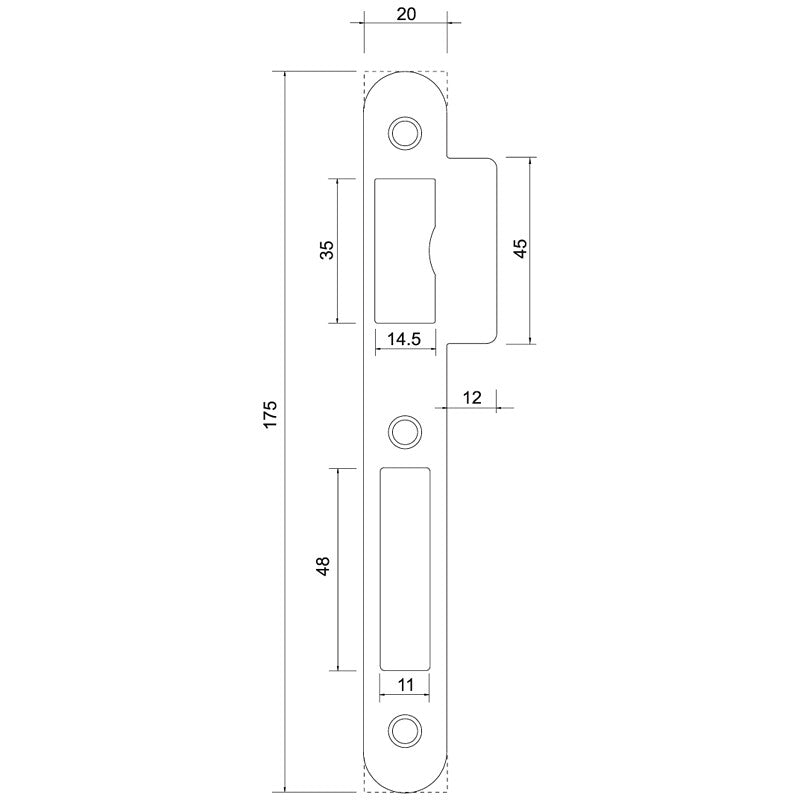 Double entry strike plate for stainless steel finish mortise safety lock. Shop from anywhere in Nigeria with DIAYTAR's extensive selection and budget-friendly shipping options.