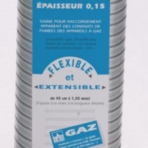 Accordion duct ''Special Gas'' + aluminum connector length 0.45 m to 1.50 m diameter 125 / 131 ref. 015125. DIAYTAR NIGERIA brings affordable shopping solutions to every corner of Nigeria in just 5-8 days.