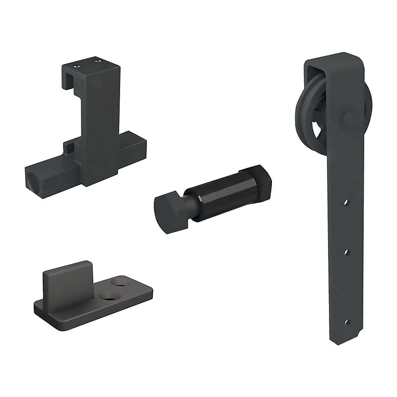 Roc-Design Trim - C-Mount - Door up to 80 kg - Black - Wooden Door. DIAYTAR NIGERIA: Your affordable gateway to thousands of products shipped nationwide within the week.