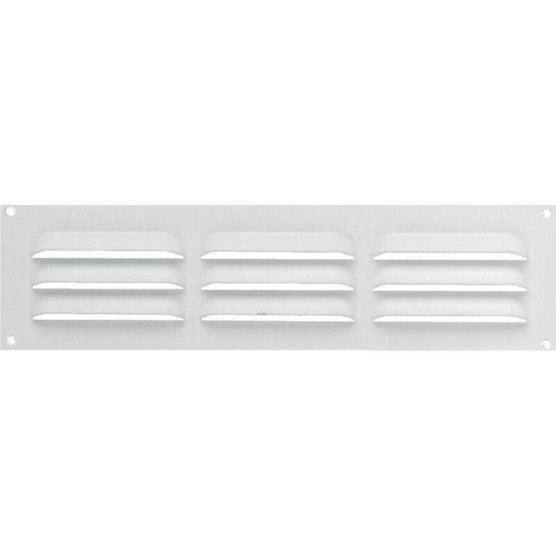 Louvered ventilation grille - white aluminium 180 x 50 mm. DIAYTAR NIGERIA connects desires with reality through affordable prices and reliable delivery service.