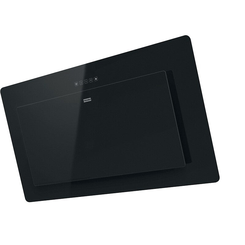 Neo inclined glass hood - black finish - width 600 mm. DIAYTAR NIGERIA: Connecting Nigerians with their needs through affordable prices and 5-8 day shipping.