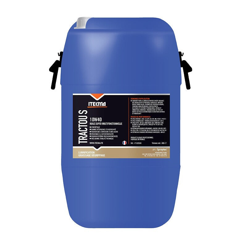 Tractou S 10W40 super multifunctional oil 215 liter can. Discover premium plumbing and electrical supplies at Nigeria-Materiels.com. We are committed to delivering excellence in every product.