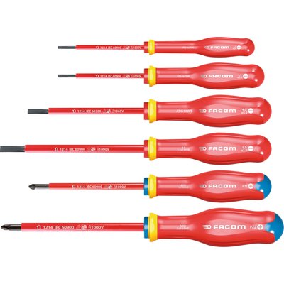 SET OF 6 PROT2 INSULATED SCREWDRIVERS. Your shopping aspirations fulfilled at DIAYTAR NIGERIA with competitive prices and reliable delivery.