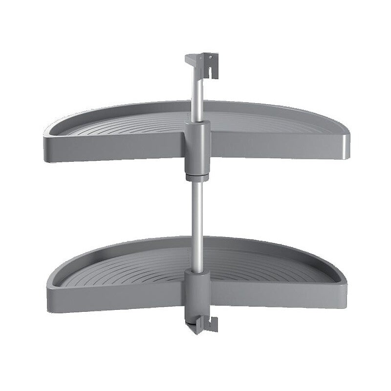 Shelvo 1/2 moon tray set, diameter 650 mm, gray finish. Discover a new way to shop with DIAYTAR NIGERIA's comprehensive marketplace and quick delivery options.
