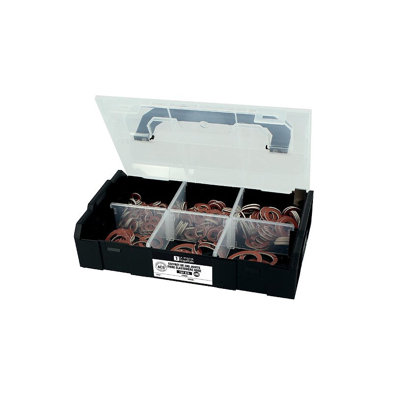 Jarnon pink elastomer fiber gaskets L-BOXX box of 280 gaskets. Shop smarter with DIAYTAR NIGERIA's comprehensive catalog and budget-friendly 5-8 day delivery.