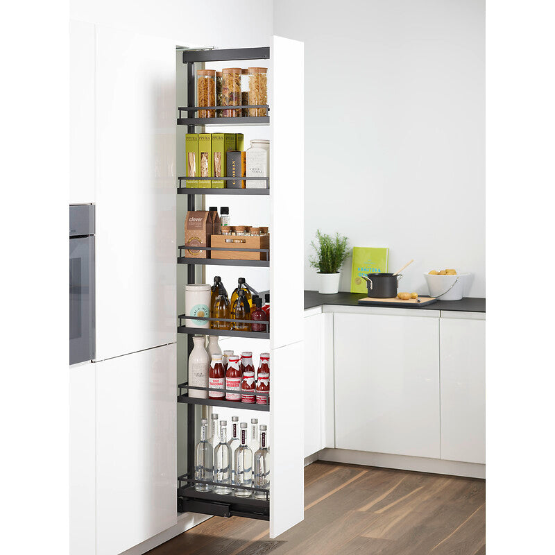Complete kit Dispensa 90 - Arena Style - 5 shelves - height 1600/2000 mm - width 400 mm - Anthracite finish. Experience shopping freedom with DIAYTAR NIGERIA's vast selection and 5-8 day nationwide delivery service.