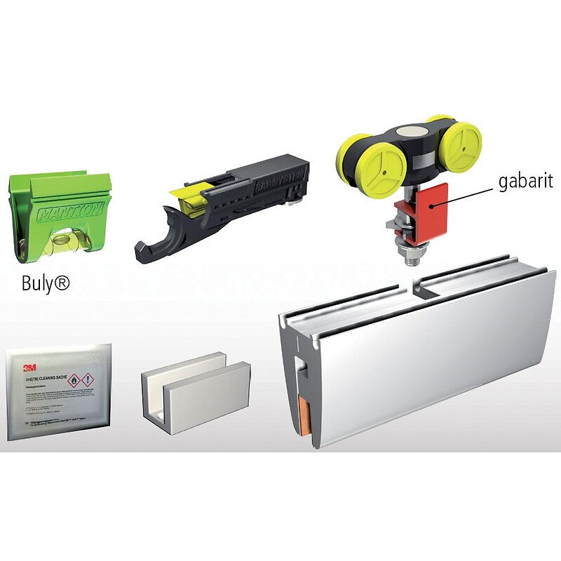 Complete SAF GLASS 80 kit for 80kg glass door, 8 mm thick, 2 m long. Shop from Nigeria's largest product selection at DIAYTAR, with budget-friendly prices and swift delivery.