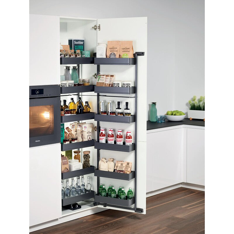 Tandem 2 Pull-Out Pure Kitchen Cabinet Frame Kit - H 1700 x W 600 mm - Anthracite Finish - 5 Shelves. Experience hassle-free shopping with DIAYTAR NIGERIA's user-friendly platform and prompt delivery service.