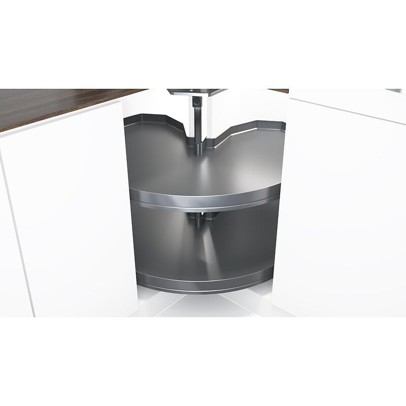 Hardware kit for Revo 90° Pure corner unit - 2 Arena Pure shelves - anthracite finish. DIAYTAR NIGERIA delivers value, variety, and convenience with our nationwide 5-8 day shipping.