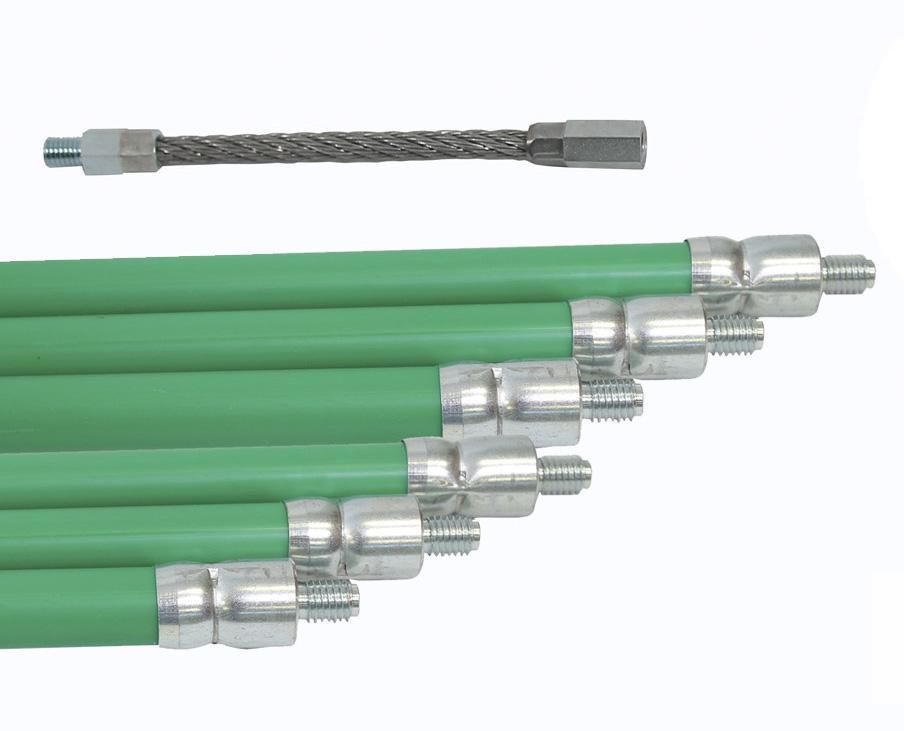 Chimney sweeping kit for fuel oil, wood and coal pipes, comprising 6 green rods D 20 length 1.50 m and 1 starter cable length 200 mm Ref. 1585. DIAYTAR NIGERIA: Making online shopping accessible with affordable prices and nationwide delivery service.