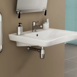 ALTERNA Mobilita white ceramic washbasin with or without column. Your trusted shopping companion, DIAYTAR NIGERIA delivers affordable solutions in just 5-8 days.