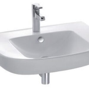 JACOB DELAFON freestanding washbasin, 70x56.5cm, drilled 1 hole Complies with PMR regulations Recommended tapware: Easy E18161-CP ref. E4495-00. Experience the convenience of one-stop shopping with