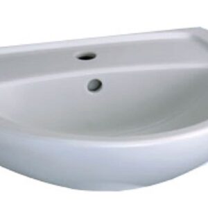 GEBERIT BASTIA washbasin Lg: 55 cm White ceramic, Ref. Y00110000000. DIAYTAR NIGERIA: Where every shopping need is met with affordable prices and timely delivery.