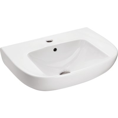 ODEON UP washbasin 60 x 49 cm, 1 hole, with chrome overflow cover E4061, white Ref. E4736-00. Experience shopping without limits at DIAYTAR NIGERIA, where affordability meets convenience in just days.