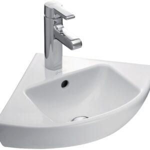 JACOB DELAFON ODEON UP corner washbasin 34 x 34 cm, single hole, white Ref. E4733-00. DIAYTAR NIGERIA: Where affordability meets reliability with thousands of products delivered promptly.