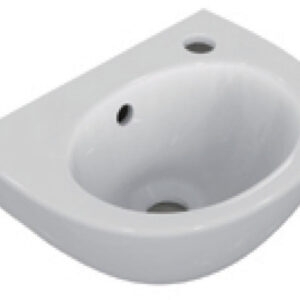 ULYSSE 35 cm white hand wash basin Ref. E898501. DIAYTAR NIGERIA makes quality accessible with our affordable prices and dependable delivery service.