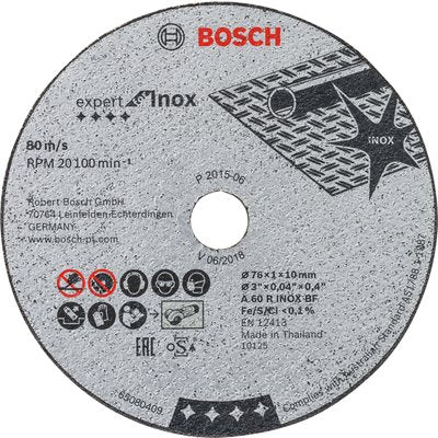 Set of 5 stainless steel cutting discs 76mm, ref. 2608601520. Experience shopping satisfaction with DIAYTAR NIGERIA's vast selection and budget-friendly delivery options.